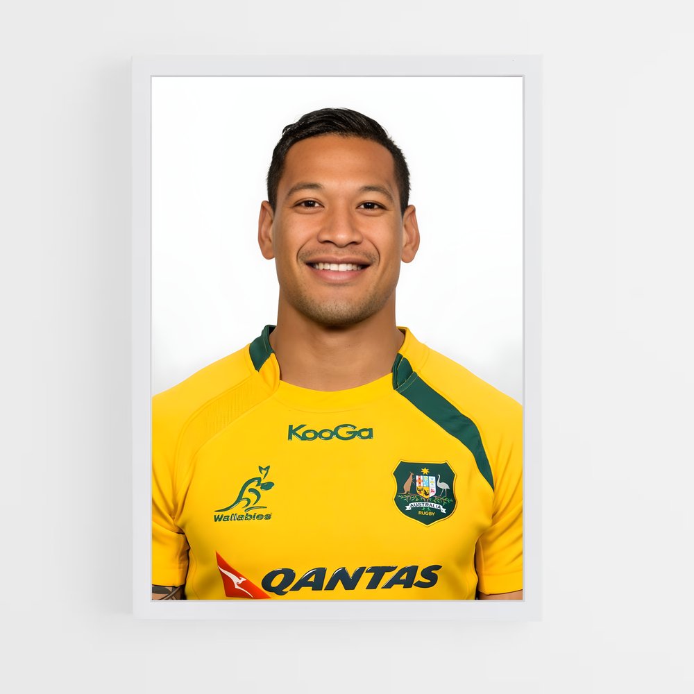Poster Sourire d'All Blacks – affiche Rugby (vue 3)